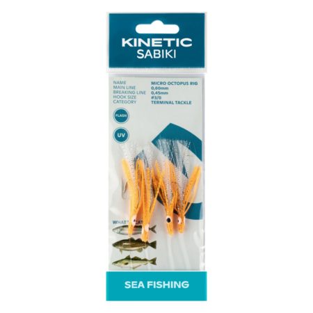 Kinetic Sabiki Micro Octopus Chartreause