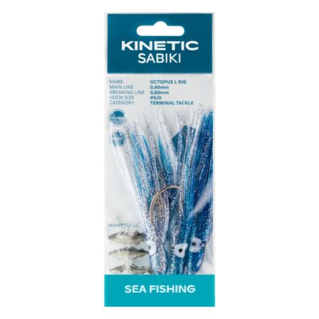 Kinetic Sabiki Octopus Blue Red
