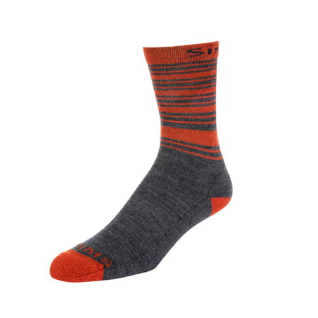 Simms Merino Lightweight Hiker Sock – Carbon