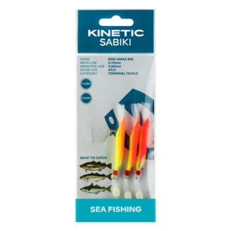 Kinetic Sabiki Mini Makk Yellow Orange