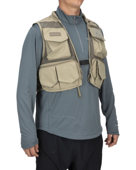 Alternative view of Simms Tributary Fishing Vest – Tan