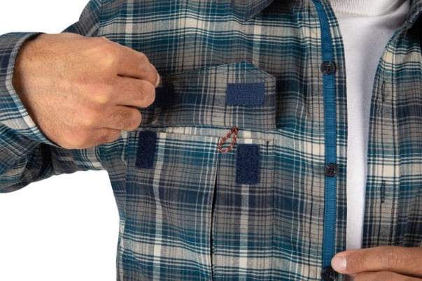 Simms Coldweather Shirt Atlantis Steel Plaid - Image 5