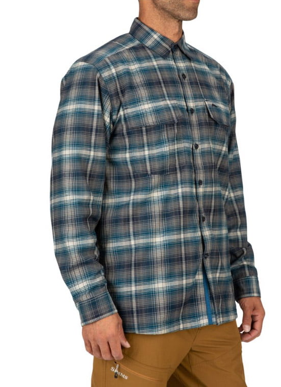 Simms Coldweather Shirt Atlantis Steel Plaid - Image 3