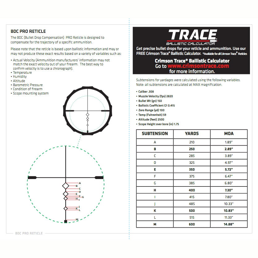 Crimson Trace CT Brushline 6-24x50 BDC - Image 6