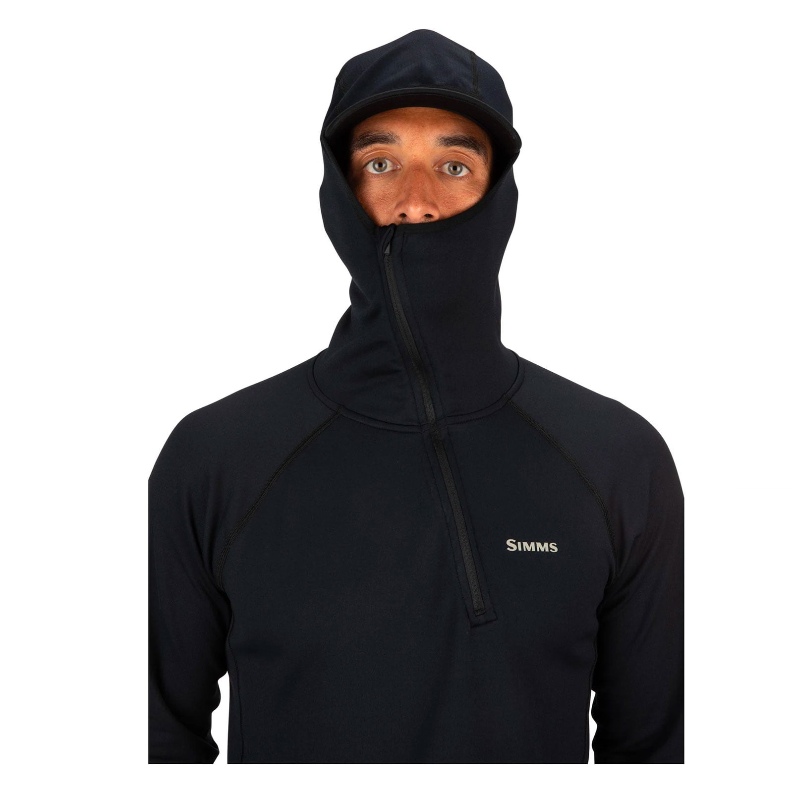 Simms Heavyweight Baselayer Hoody - Black - Image 2