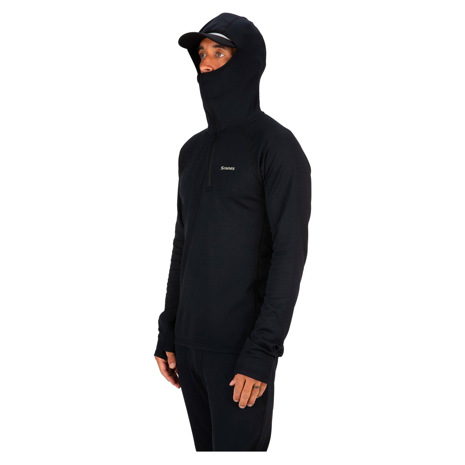 Simms Heavyweight Baselayer Hoody - Black - Image 4