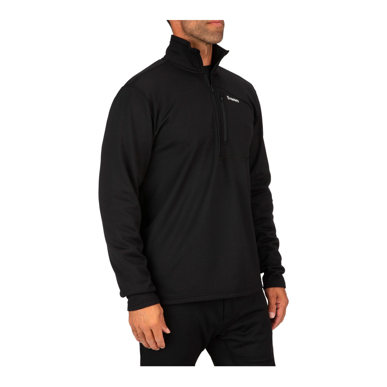 Simms Thermal 1/4 Zip Top – Black - Image 3