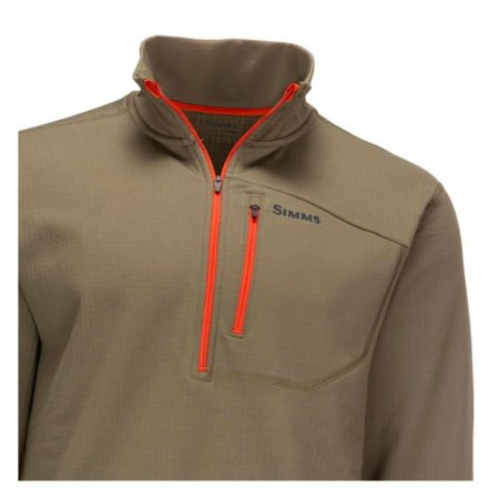 Alternative view of Simms Thermal 1/4 Zip Top – Dark Stone