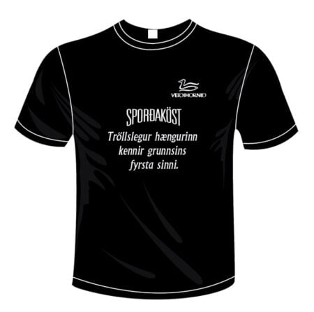 Sporðaköst - Tröllslegur hængurinn kennir grunnsins fyrsta sinni.