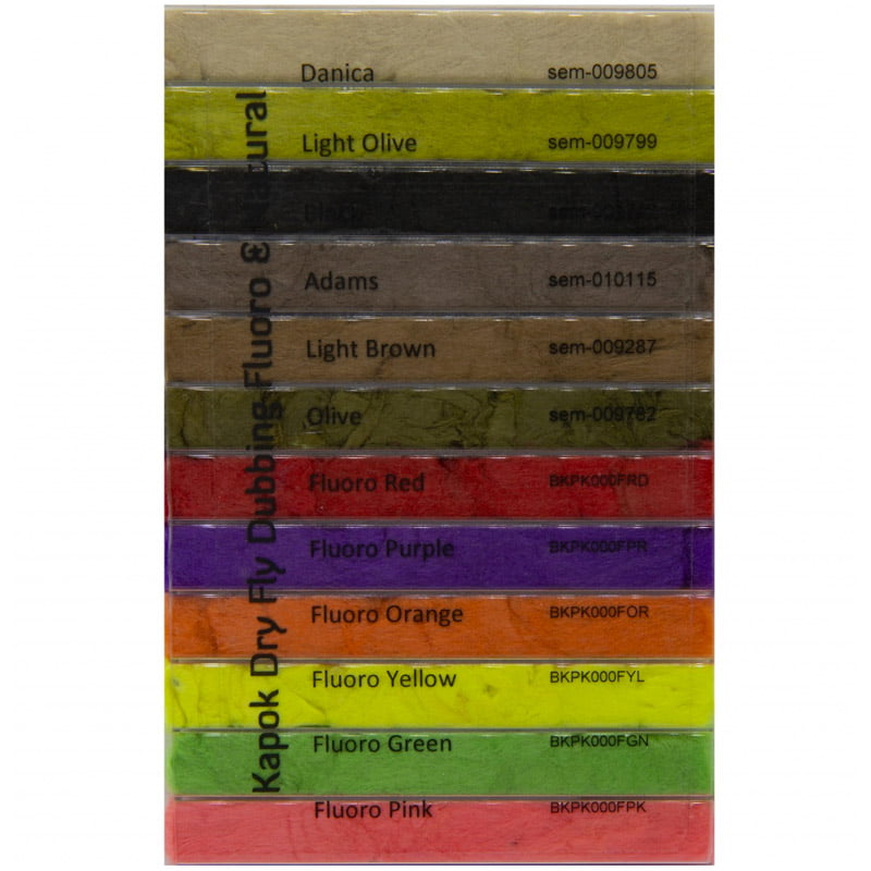 Semperfli Kapok Dry Fly Dub Flu & Nat