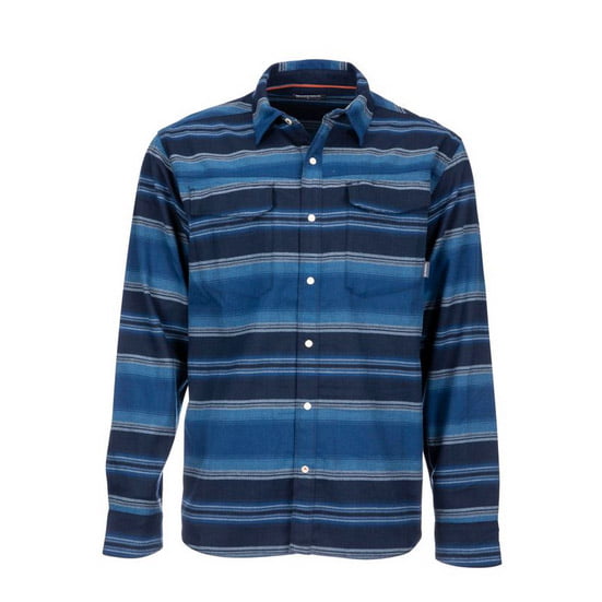Simms Gallatin Flannel Shirt Rich Blue