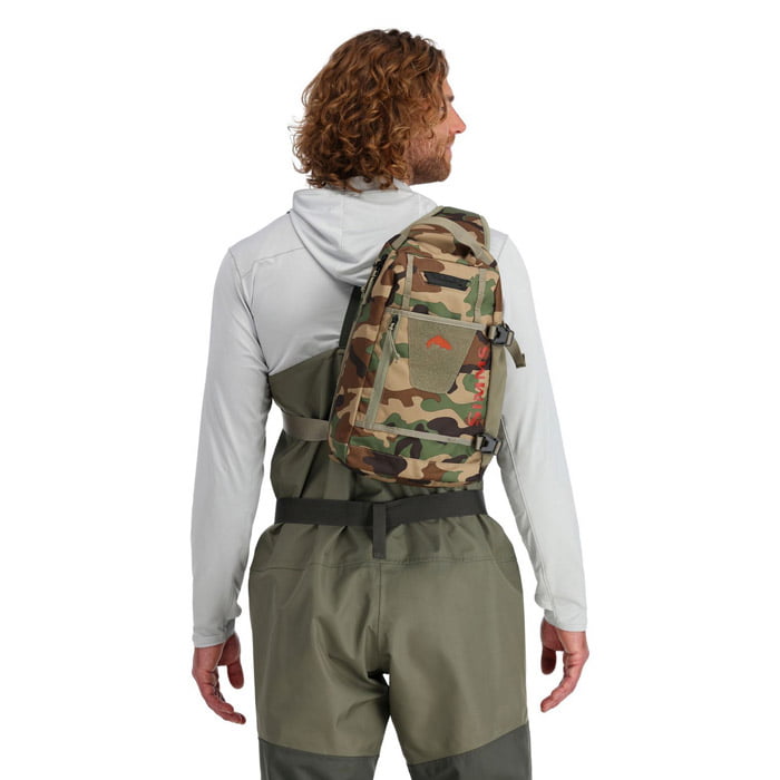 Simms Tributary Sling Pack Woodland Camo - Image 3
