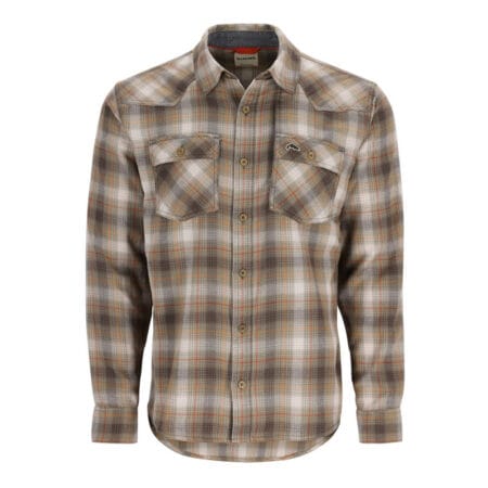 Simms Santee Flannel Shirt Bayleaf / Sunglow Pane Ombre