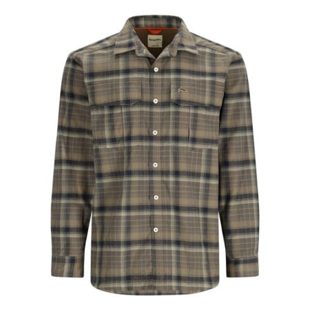 Simms Coldweather Shirt  Hickory Asym Ombre Plaid