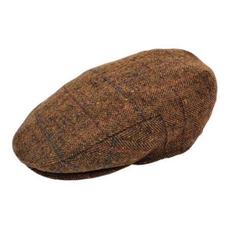 EA Kids Light Brown Checked Flat Cap