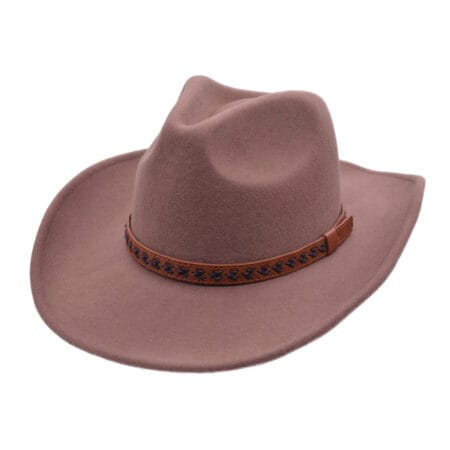 EA Wool Felt Cowboy Hat Brown