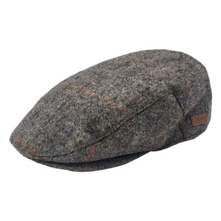 EA Classic Checked Wool Flat Cap