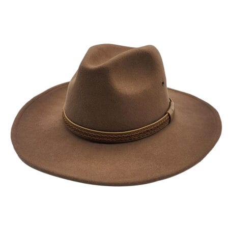 Alternative view of EA Wool Felt Cowboy Hat Brown