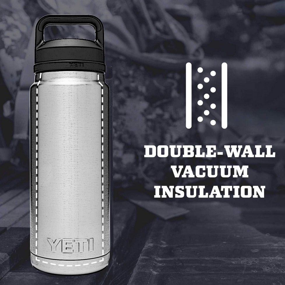 YETI Rambler Bottle Chug 26oz White - Image 3