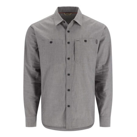 Simms Cutbank Chambray Shirt Cinder Chambray