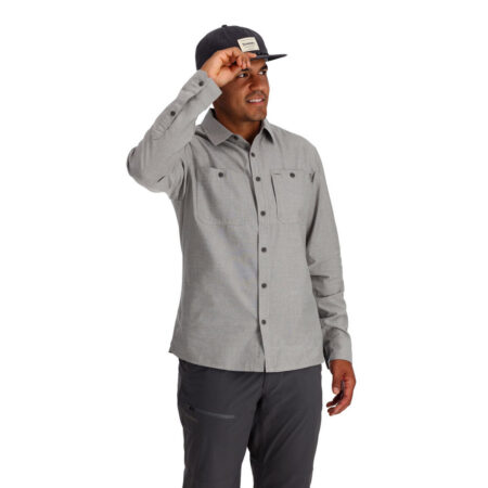 Alternative view of Simms Cutbank Chambray Shirt Cinder Chambray