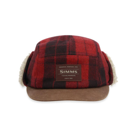 Simms Coldweather Cap Red Buffalo Plaid