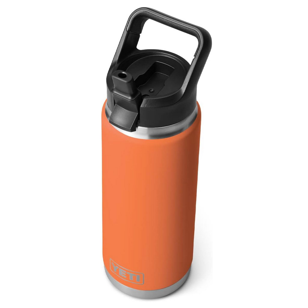 YETI Rambler Straw Bottle 26oz King Crab Orange