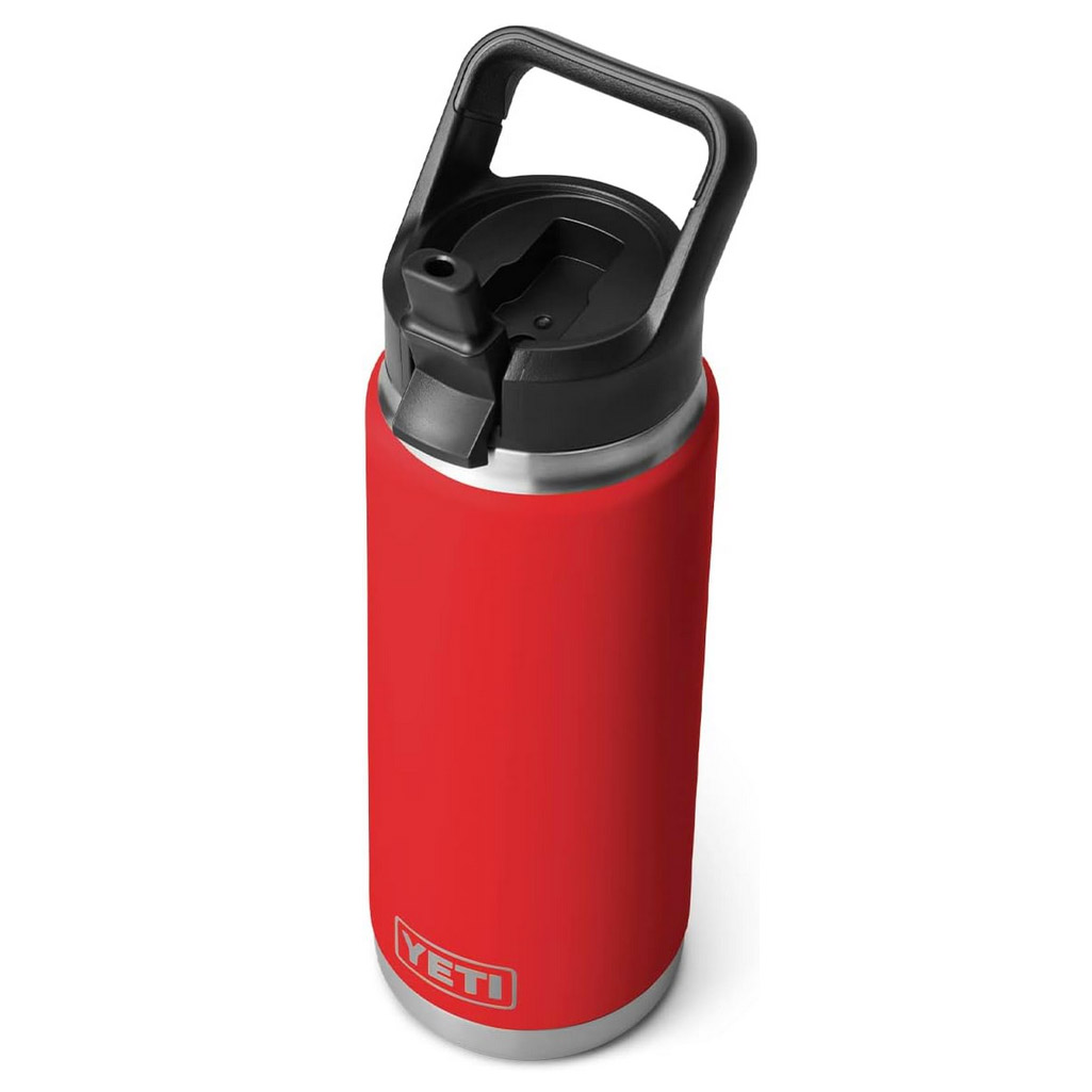 YETI Rambler Straw Bottle 26oz Rescue Red
