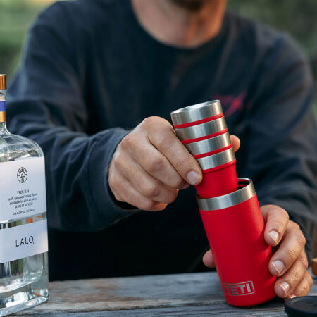 Alternative view of YETI Rambler Shot Glasses & Case Rescue Red