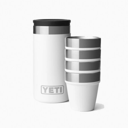 YETI Rambler Shot Glasses & Case White