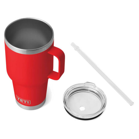 Alternative view of YETI Rambler Straw Mug 35oz Rescue Red