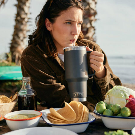 Alternative view of YETI Rambler Straw Mug 42oz Tropical Pink