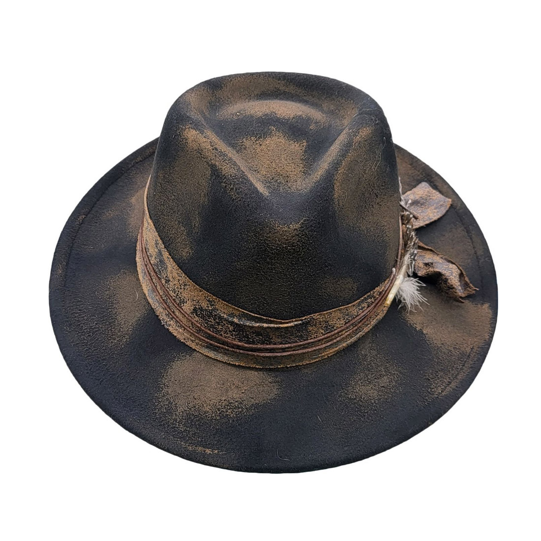 EA Faded Fancy Fedora Hat Black - Image 2