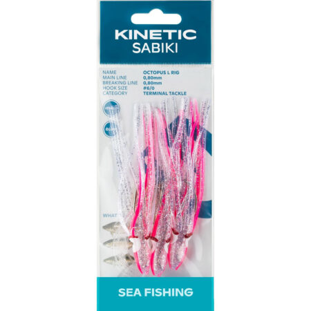 Kinetic Sabiki Octopus PInk Glow