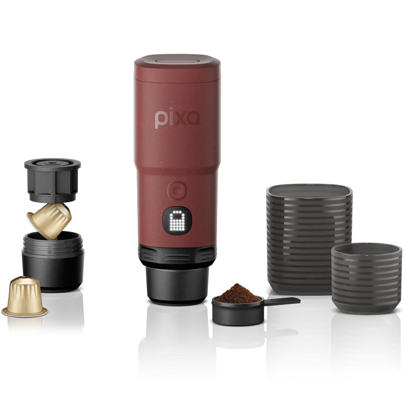 Alternative view of Wacaco Pixapresso Tuscan Red