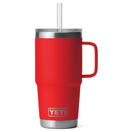 YETI Rambler Straw Mug 25oz Rescue Red