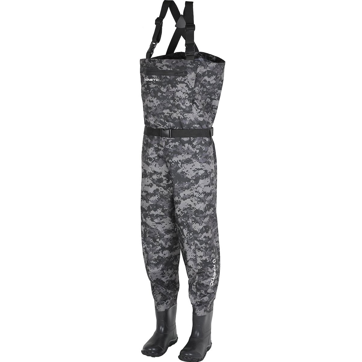 Kinetic Camorush Bootfoot Wader Cleated Grey Camo