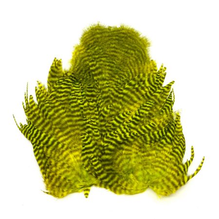 Whiting Rooster SH/C Grizzly Dyed Fl Yellow Chartreuse