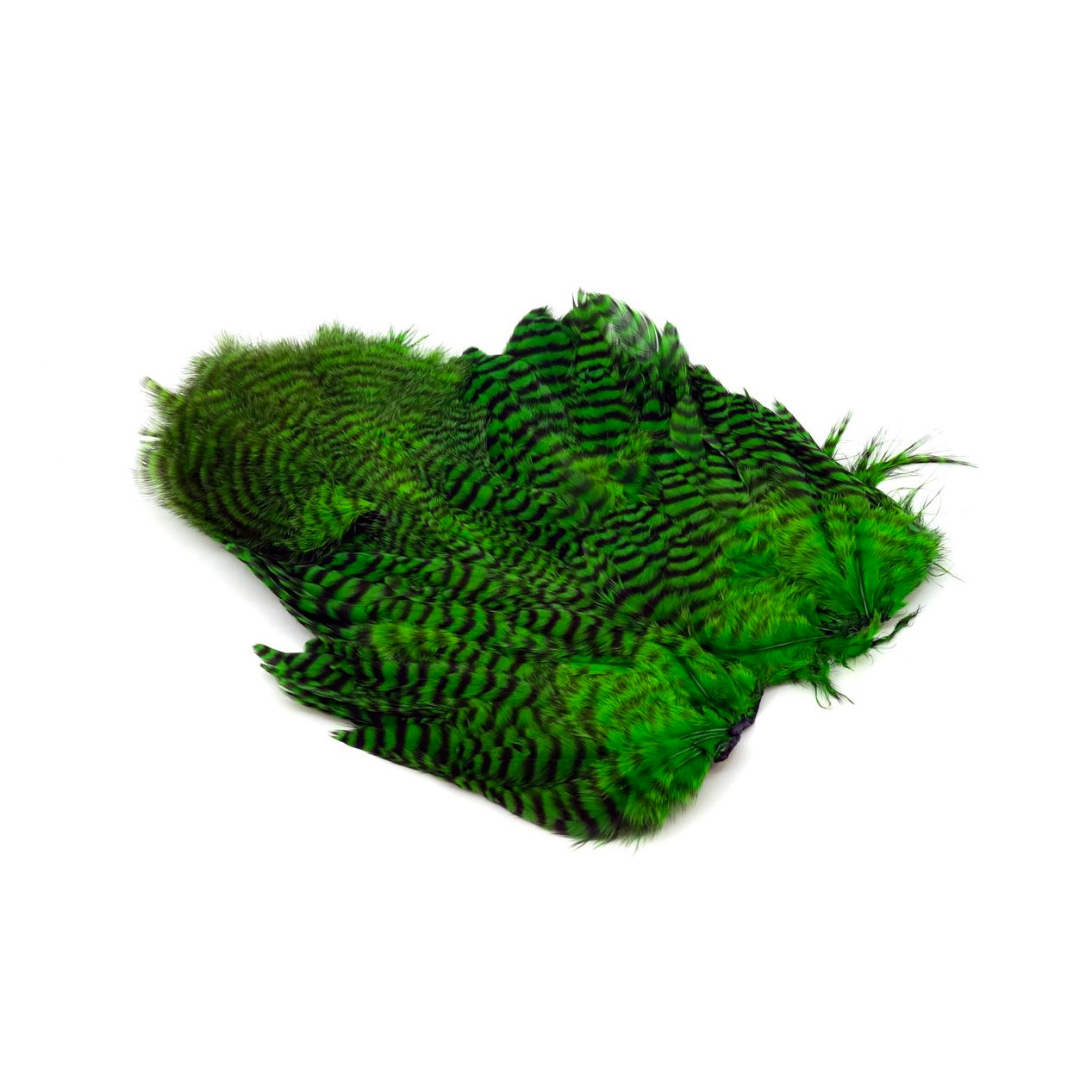 Whiting Rooster SH/C Grizzly Dyed Green Highlander - Image 2