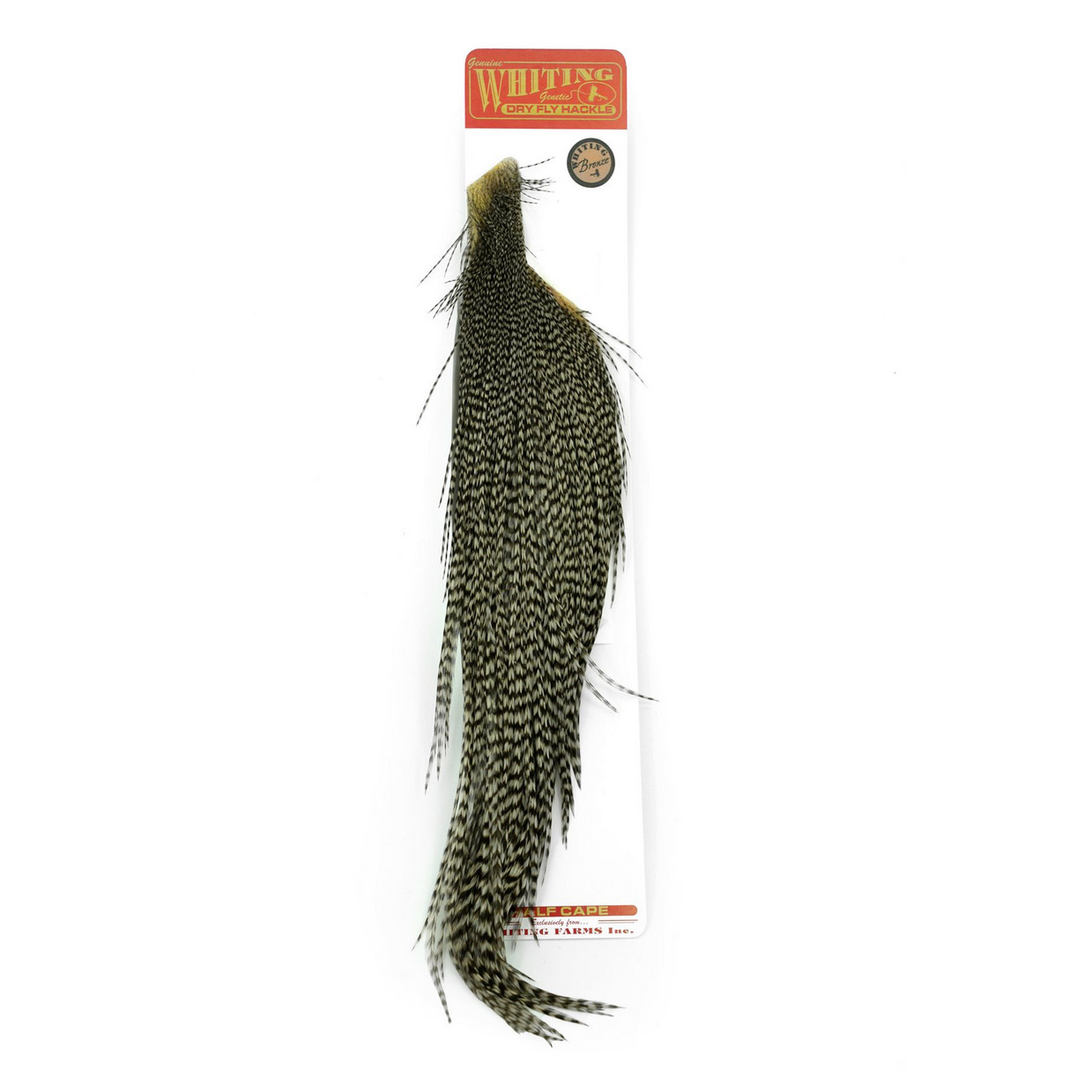 Alternative view of Whiting Bronze 1/2 Cape Grizzly Dyed Dun
