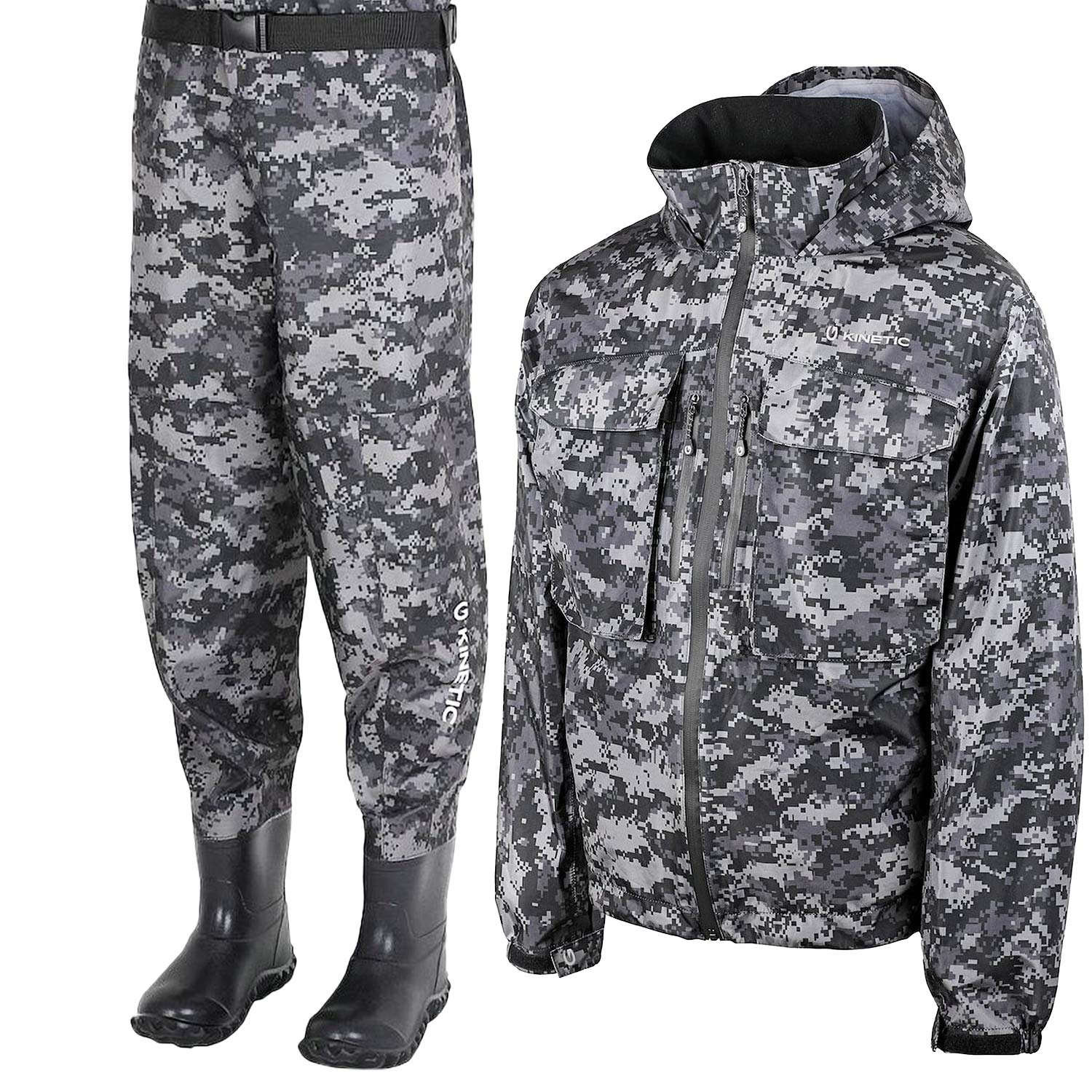 Kinetic Camorush Bootfoot Grey Camo og jakki - Image 2