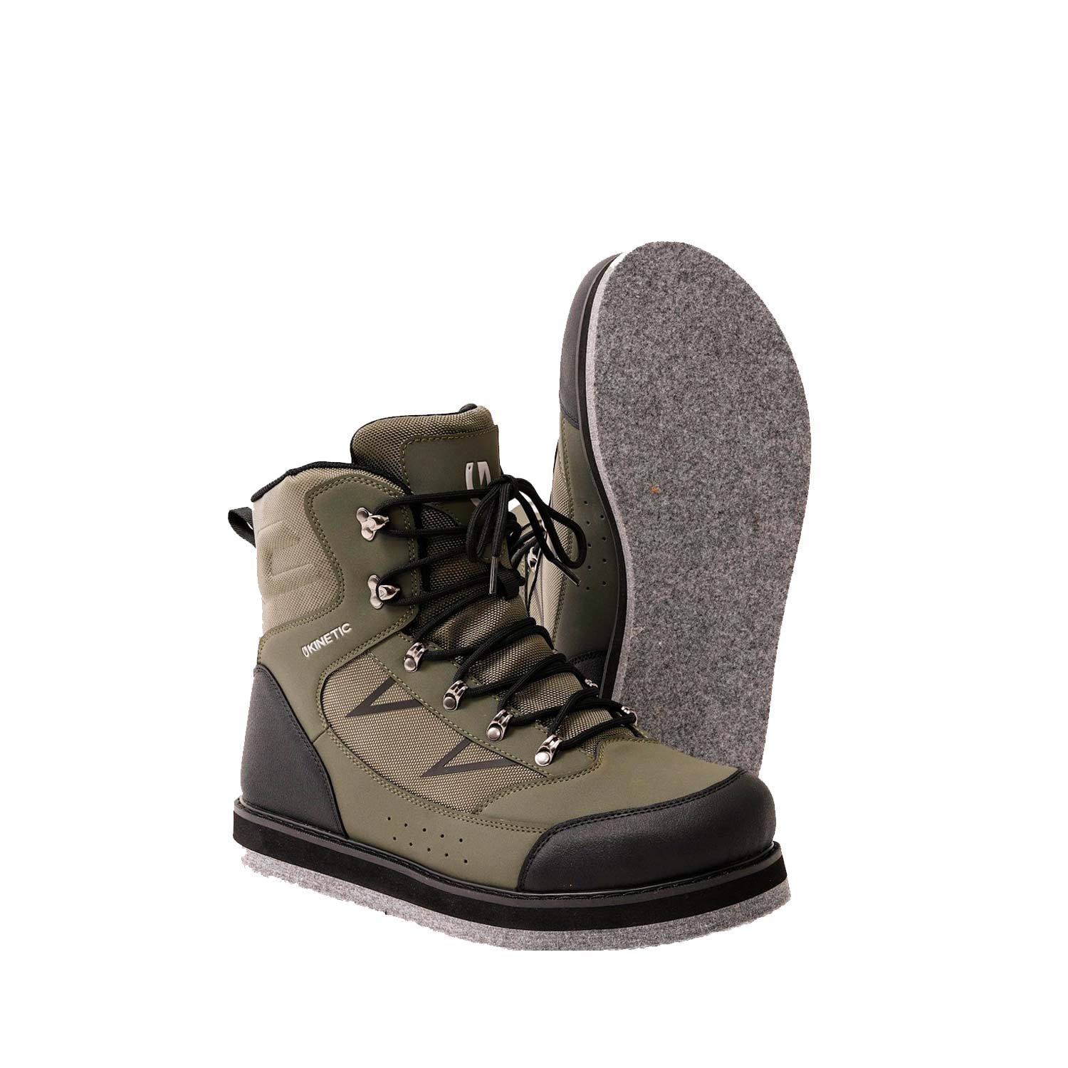 Kinetic X4 Stockingfoot vöðlupakki með jakka – Filtsóli - Image 5